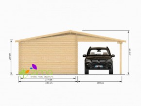 Garage 4x6 + Carport 40m²
