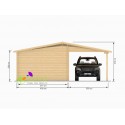 Garage 4x6 + Carport 40m²